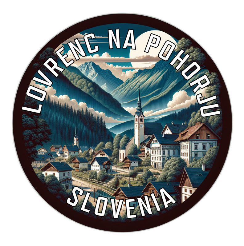 Lovrenc na Pohorju Slovenia Souvenir Die Cut Flat Magnet 2-Inch