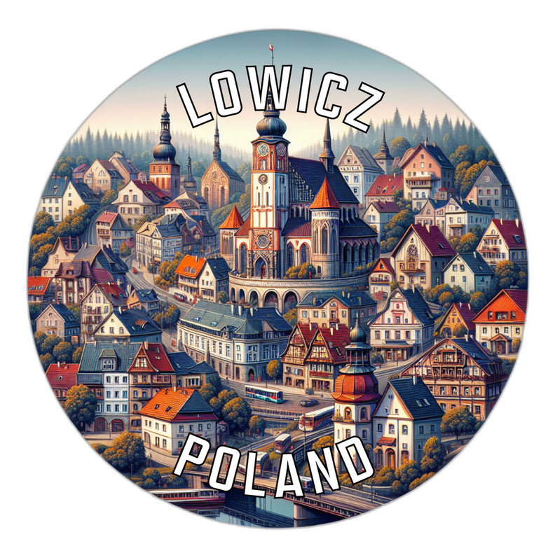 Lowicz Poland Souvenir Vinyl Decal Sticker 2-Inch