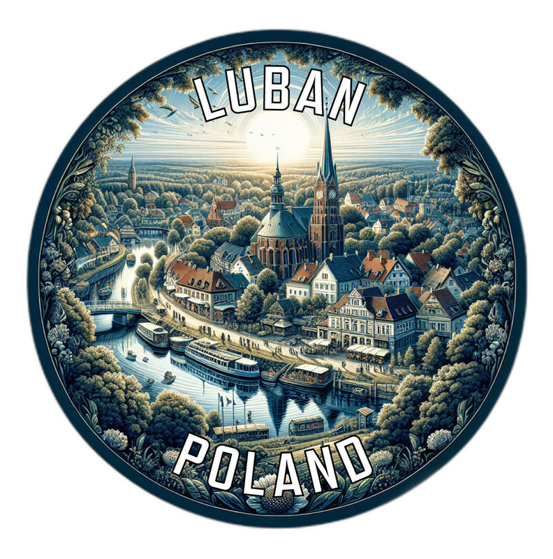 Luban Poland Souvenir Vinyl Decal Sticker 2-Inch