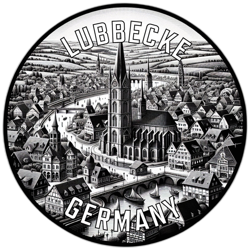 Lubbecke Germany Souvenir Vinyl Decal Sticker 2-Inch
