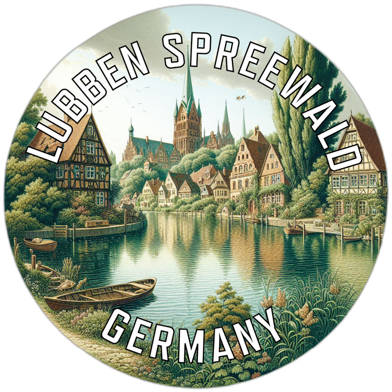 Lubben Spreewald Germany Souvenir Vinyl Decal Sticker 2-Inch
