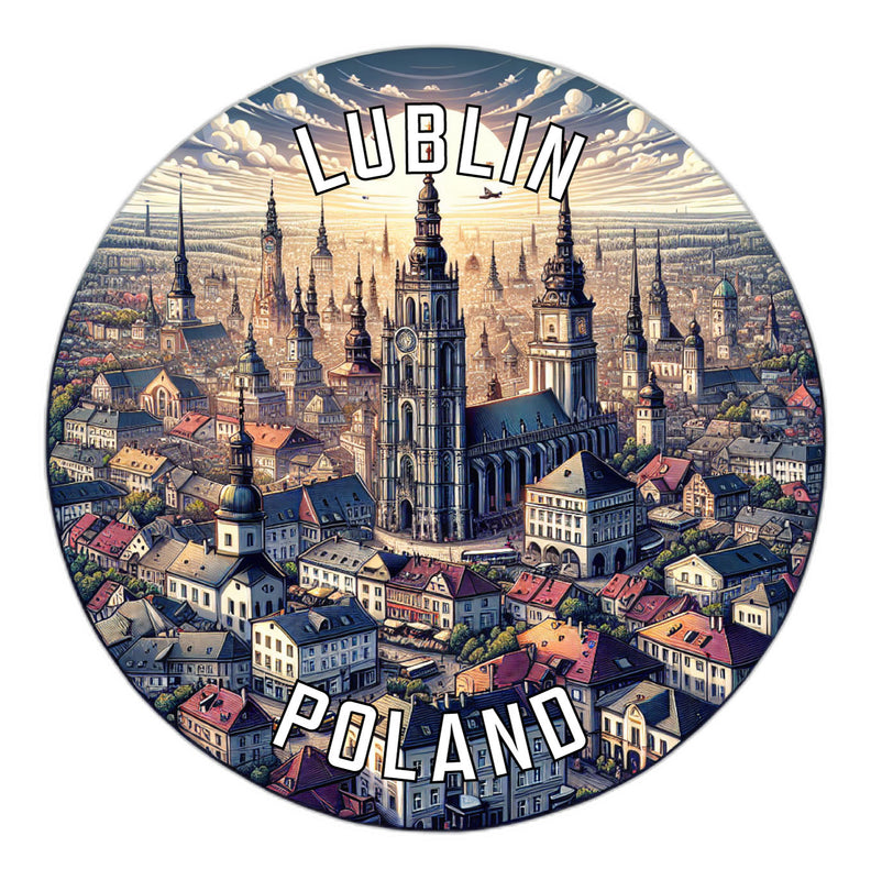 Lublin Poland Souvenir Vinyl Decal Sticker 6-Inch