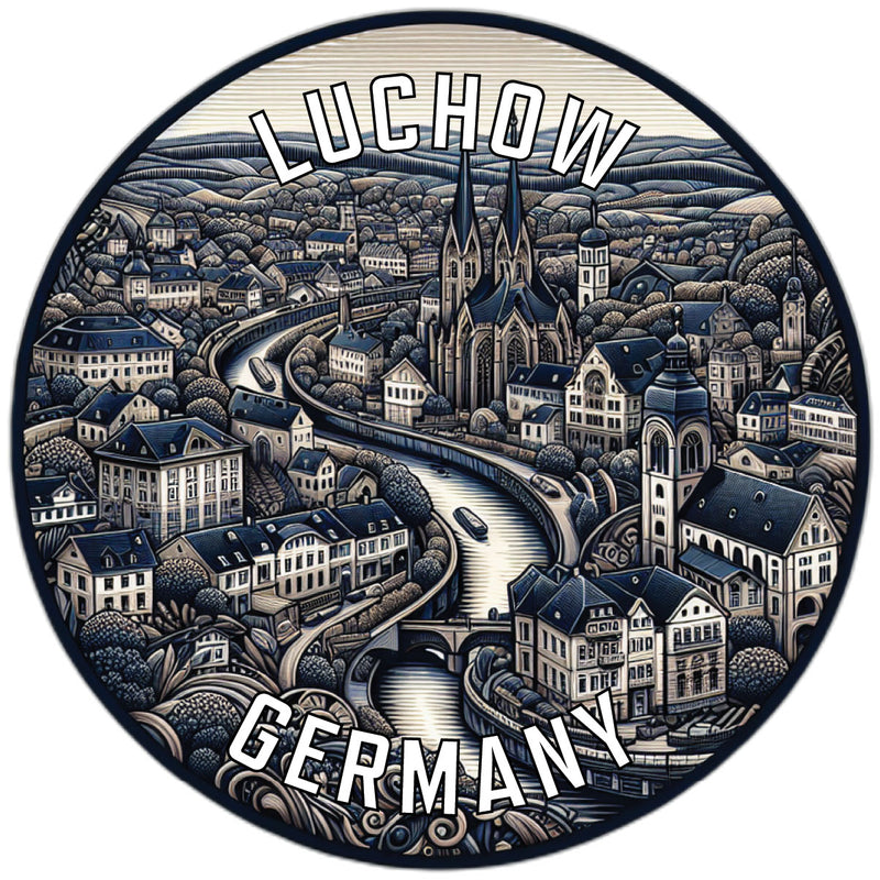 Luchow Germany Souvenir Vinyl Decal Sticker 2-Inch