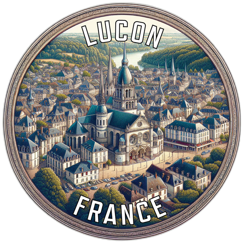 Lucon France Souvenir Vinyl Decal Sticker 6-Inch