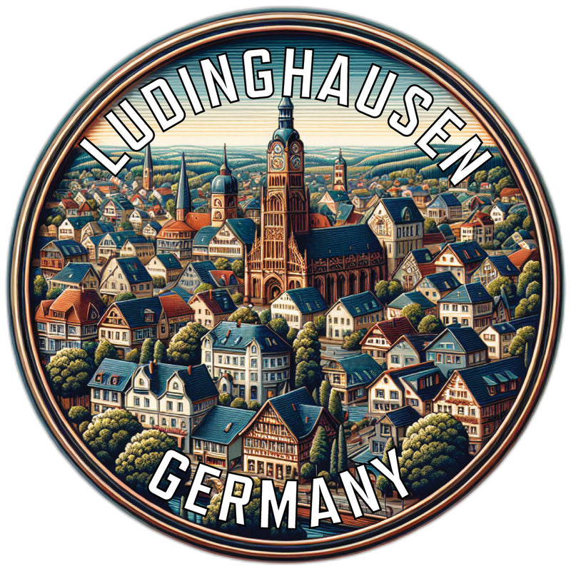 Ludinghausen Germany Souvenir Vinyl Decal Sticker 2-Inch