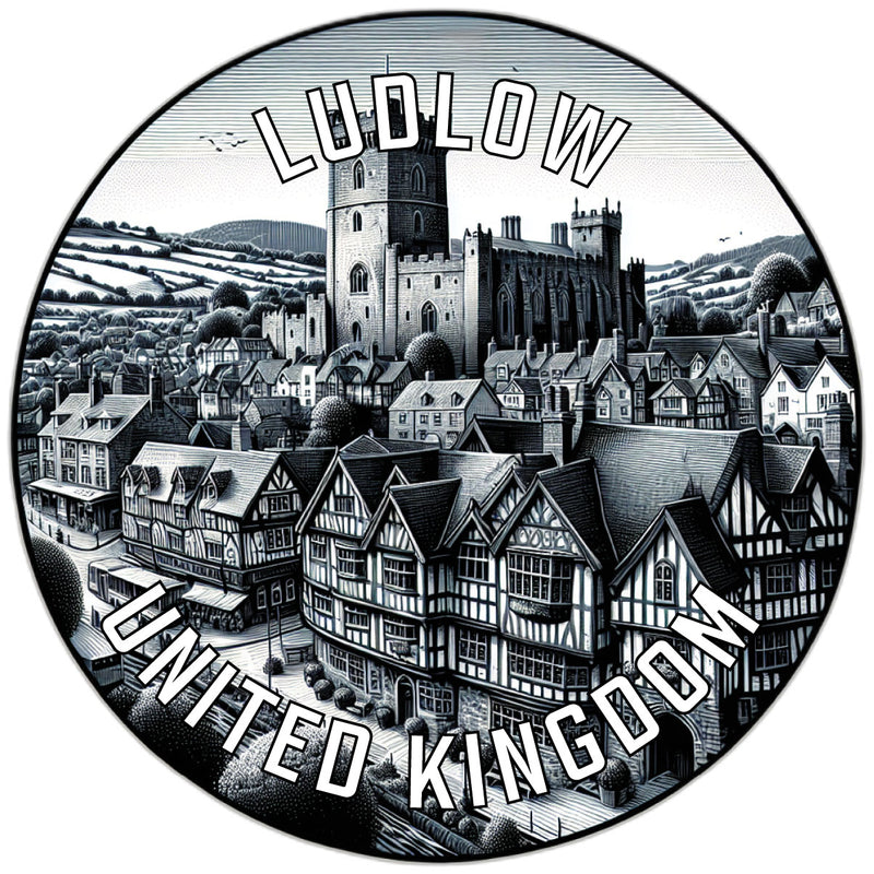 Ludlow United Kingdom Souvenir Vinyl Decal Sticker 2-Inch