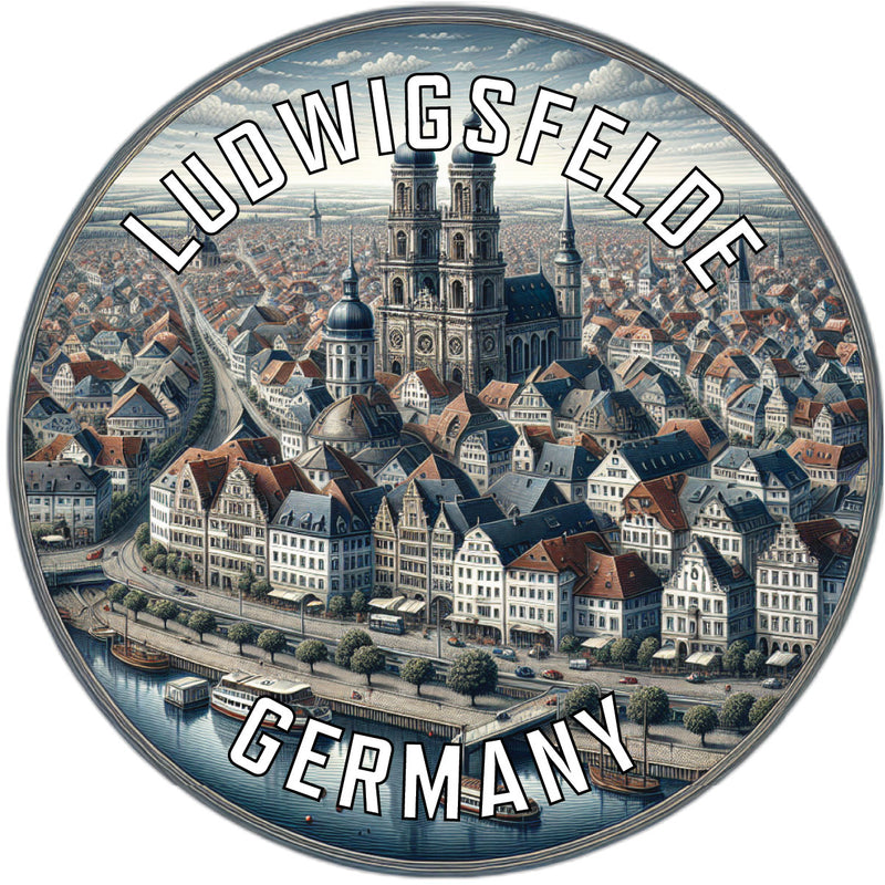Ludwigsfelde Germany Souvenir Vinyl Decal Sticker 2-Inch