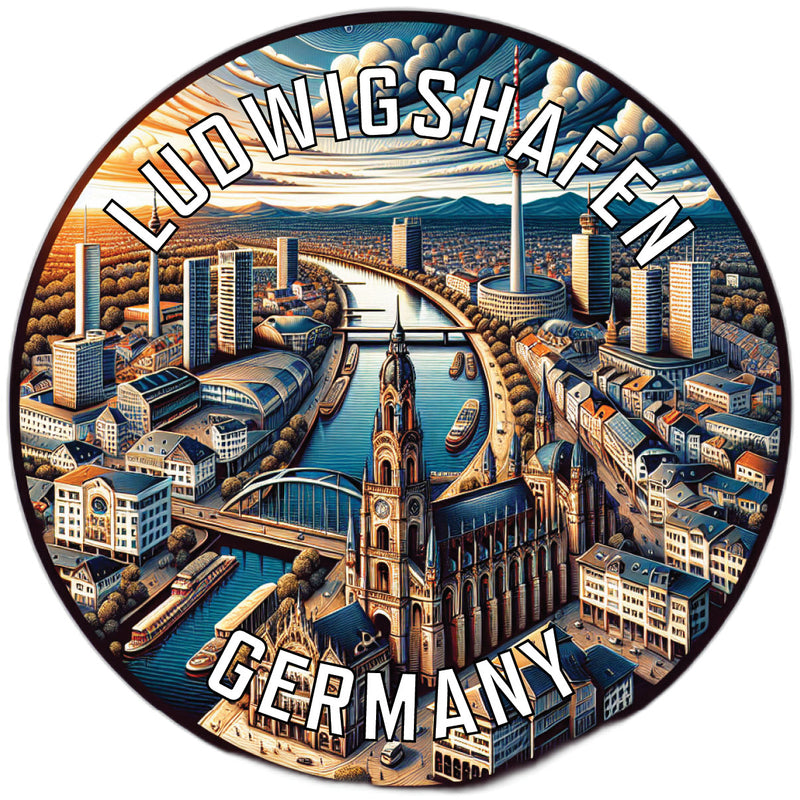 Ludwigshafen Germany Souvenir Vinyl Decal Sticker 6-Inch