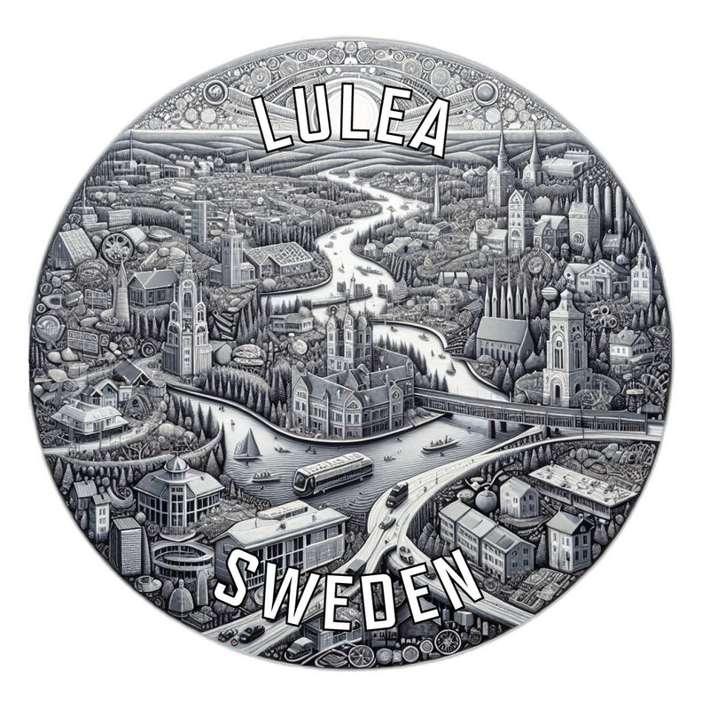 Lulea Sweden Souvenir Vinyl Decal Sticker 2-Inch