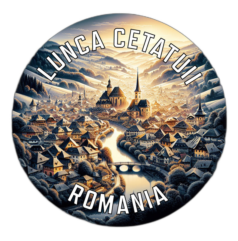 Lunca Cetatuii Romania Souvenir Die Cut Flat Magnet 6-Inch