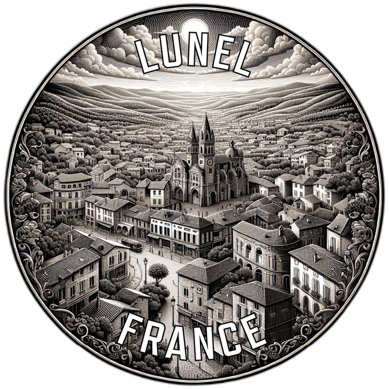 Lunel France Souvenir Vinyl Decal Sticker 6-Inch