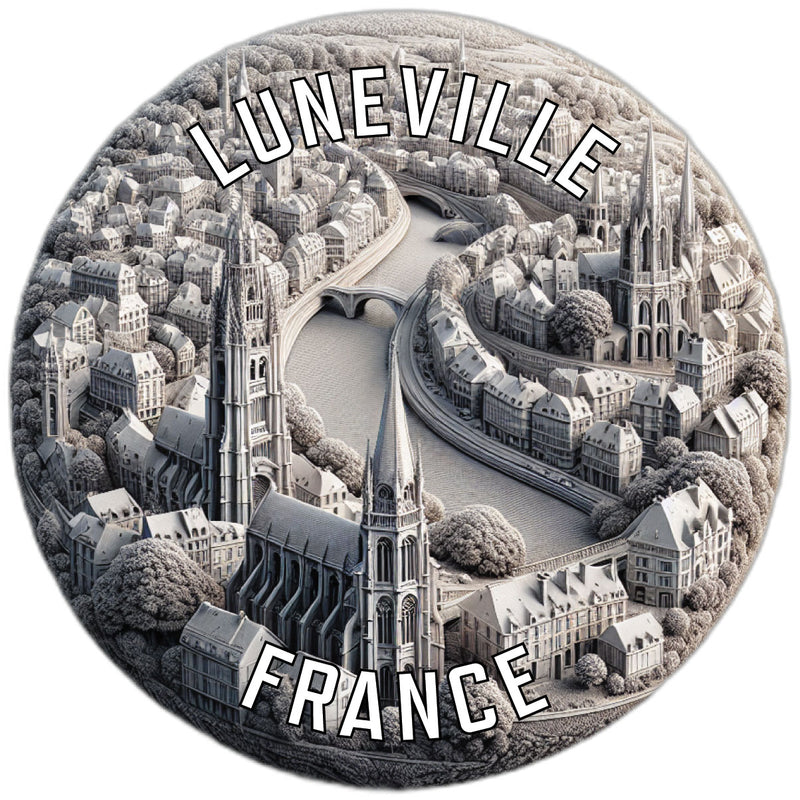 Luneville France Souvenir Vinyl Decal Sticker 2-Inch