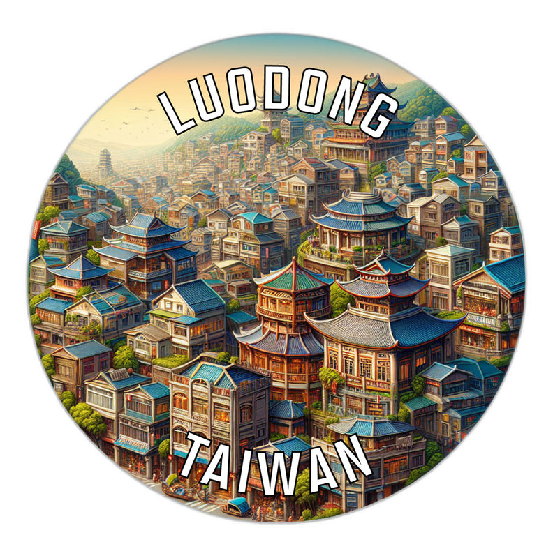 Luodong Taiwan Souvenir Vinyl Decal Sticker 2-Inch