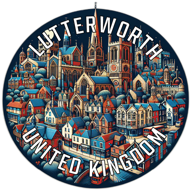 Lutterworth United Kingdom Souvenir Vinyl Decal Sticker 2-Inch