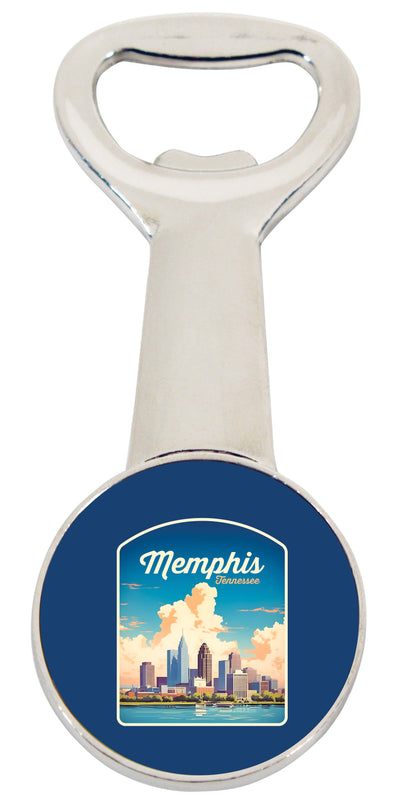Memphis Tennessee Design A Souvenir Magnetic Bottle Opener Single