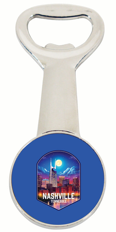 Nashville Tennessee Design D Souvenir Magnetic Bottle Opener 2-Pack