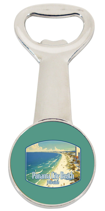 Panama City Beach Florida Design A Souvenir Magnetic Bottle Opener Single
