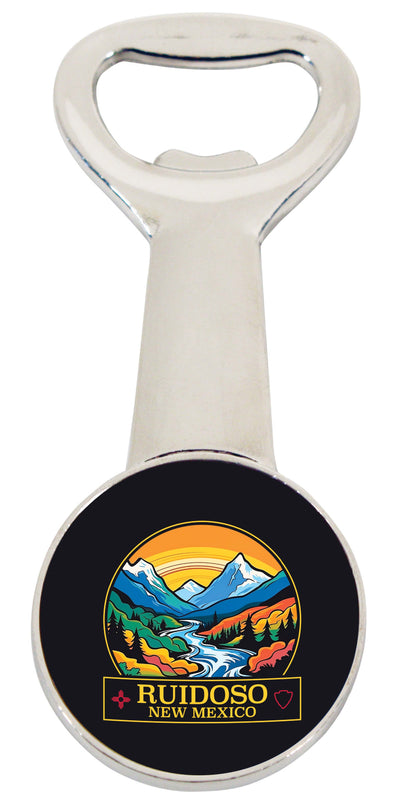 Ruidoso New Mexico Design B Souvenir Magnetic Bottle Opener Single
