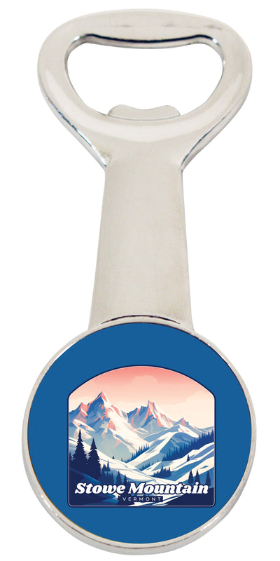 Stowe Mountain Vermont Design A Souvenir Magnetic Bottle Opener 4-Pack
