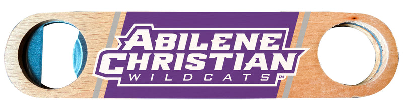 Abilene Christian University Officially Licensed Wooden Bottle Opener with Full Color Design Single