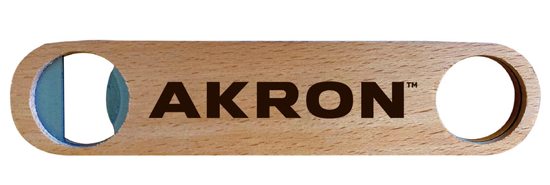 Akron Zips NCAA Elegant Laser-Etched Wooden Bottle Opener - Collegiate Bar Accessory