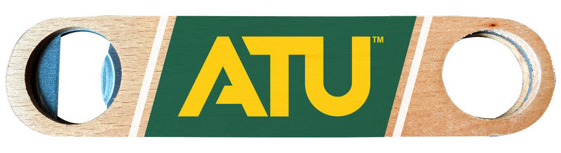 Arkansas Tech University Officially Licensed Wooden Bottle Opener with Full Color Design Single