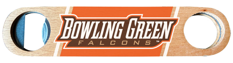 Bowling Green Falcons Officially Licensed Wooden Bottle Opener with Full Color Design Single