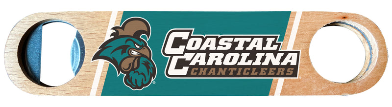 Coastal Carolina University Officially Licensed Wooden Bottle Opener with Full Color Design Single