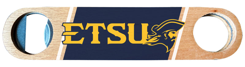 East Tennessee State University Officially Licensed Wooden Bottle Opener with Full Color Design Single