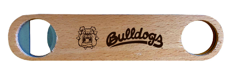 Fresno State Bulldogs NCAA Elegant Laser-Etched Wooden Bottle Opener - Collegiate Bar Accessory