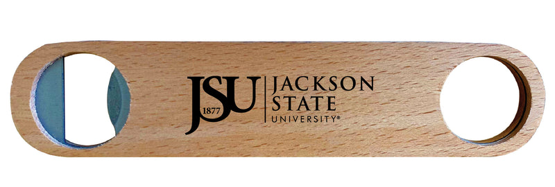 Jackson State University Engraved Wooden Bottle Opener Officially Licensed Collegiate Product Single