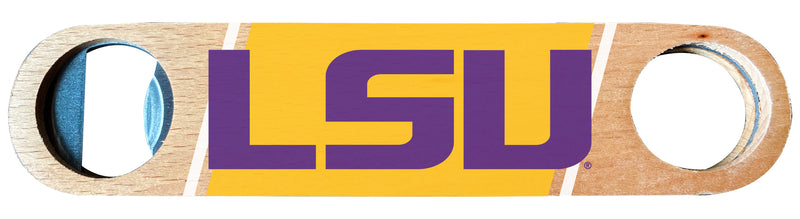 LSU Tigers Officially Licensed Wooden Bottle Opener with Full Color Design Single