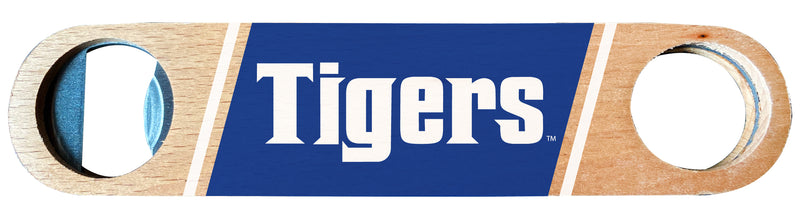 Memphis Tigers Officially Licensed Wooden Bottle Opener with Full Color Design Single