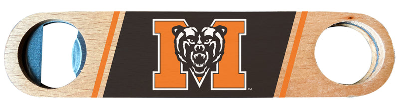 Mercer University Officially Licensed Wooden Bottle Opener with Full Color Design Single