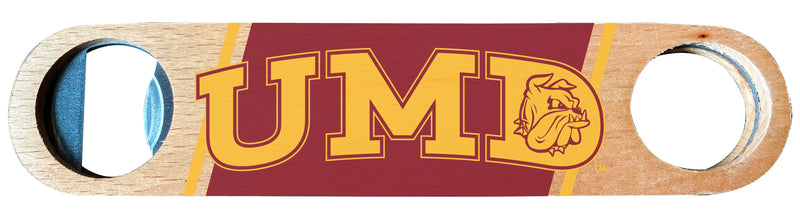 Minnesota Duluth Bulldogs Officially Licensed Wooden Bottle Opener with Full Color Design Single