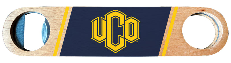 University of Central Oklahoma Bronchos Officially Licensed Wooden Bottle Opener with Full Color Design Single