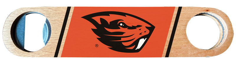 Oregon State Beavers Officially Licensed Wooden Bottle Opener with Full Color Design Single