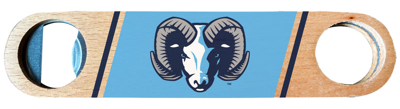 Rhode Island University Officially Licensed Wooden Bottle Opener with Full Color Design Single