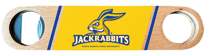 South Dakota State Jackrabbits Officially Licensed Wooden Bottle Opener with Full Color Design Single