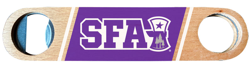 Stephen F. Austin State University Officially Licensed Wooden Bottle Opener with Full Color Design Single