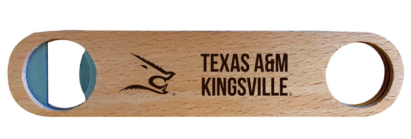 Texas A&M Kingsville Javelinas NCAA Elegant Laser-Etched Wooden Bottle Opener - Collegiate Bar Accessory