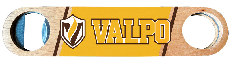 Valparaiso University Officially Licensed Wooden Bottle Opener with Full Color Design Single