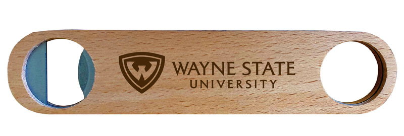 Wayne State Engraved Wooden Bottle Opener Officially Licensed Collegiate Product Single