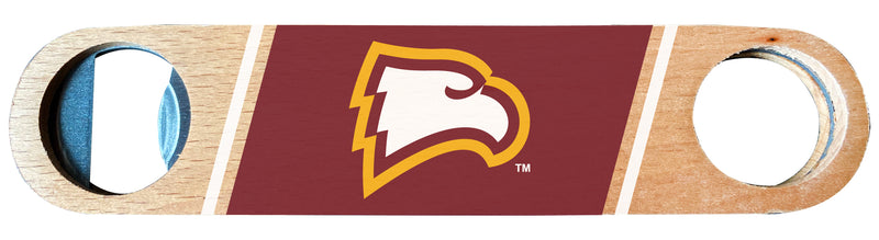 Winthrop University Officially Licensed Wooden Bottle Opener with Full Color Design Single