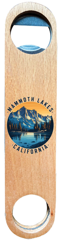 Mammoth Lakes California Design B Souvenir Wooden Bottle Opener Single