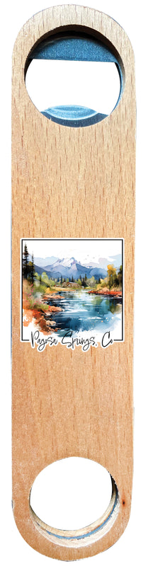 Pagosa Springs Colorado Design A Souvenir Wooden Bottle Opener 4-Pack