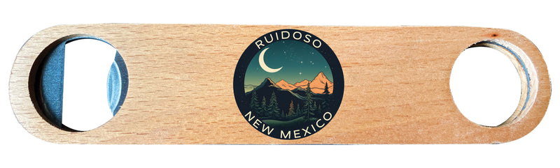 Ruidoso New Mexico Design A Souvenir Wooden Bottle Opener 4-Pack