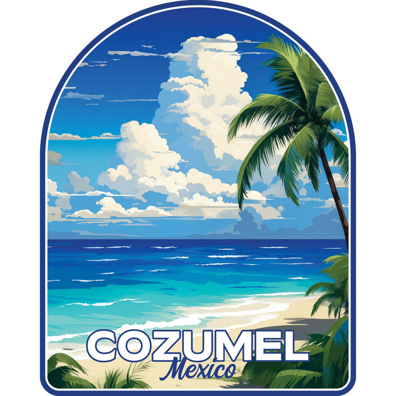 Cozumel Mexico Design C Souvenir Die Cut Flat Magnet 2-Inch