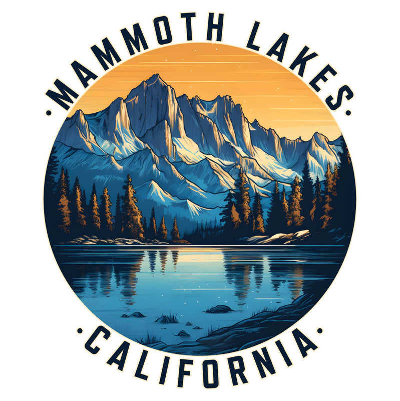 Mammoth Lakes California Design B Souvenir Die Cut Flat Magnet 2-Inch