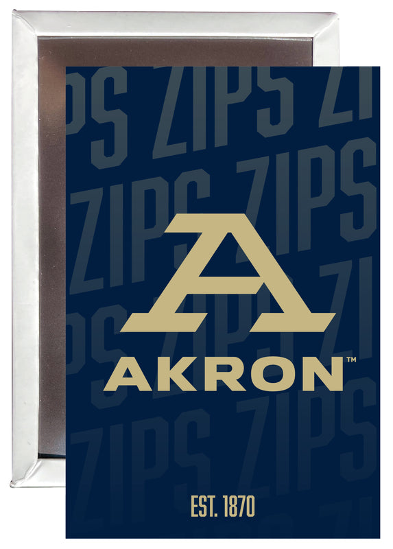 Akron Zips 2x3" Fridge Magnet - Officially Licensed Collegiate Product 4-Pack